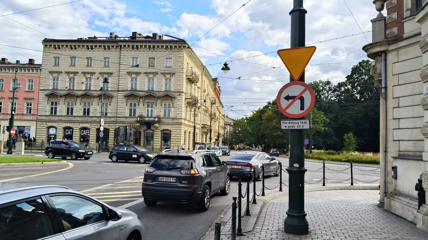 Kraków, utrudnienie